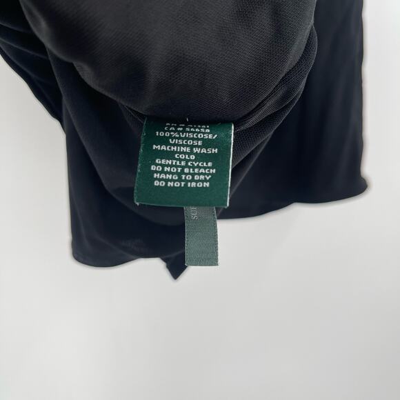 LAUREN RALPH LAUREN Top Size Medium Asymmetrical Layered Ruched Evening Dressy - Picture 10 of 10